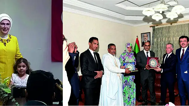 Emine Erdoğan, Moritanya'da Hemşerimiz Hayrettin Bayhan'ın Eşi ve Kızları Tarafından Karşılandı