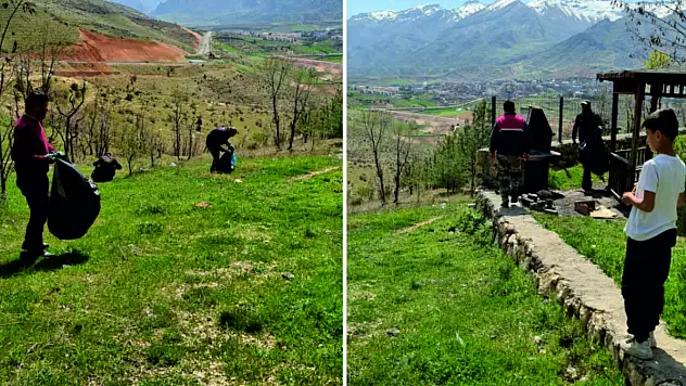Eruh Arama Kurtarma Derneği'nden Doğada Temizlik Çalışması