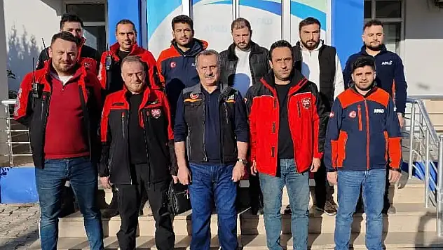 HAK Arama Kurtarma Bölge Koordinatörü Tekin Üzümcü'den İl AFAD Müdürü Cahit Akkoyun'a Ziyaret