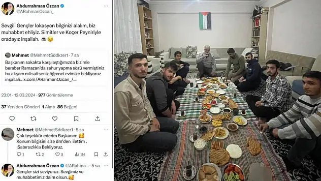HÜDAPAR Siirt Belediye Başkan Adayı Özcan, Gençlerin Sahur Davetine İcabet Etti