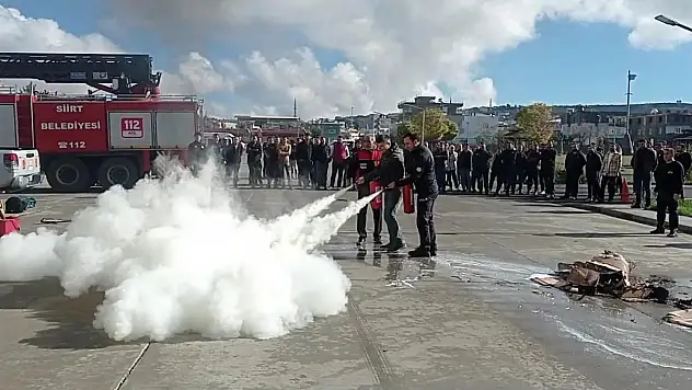 İl Emniyet Müdürlüğü Binasında Yangın Tatbikatı Yapıldı
