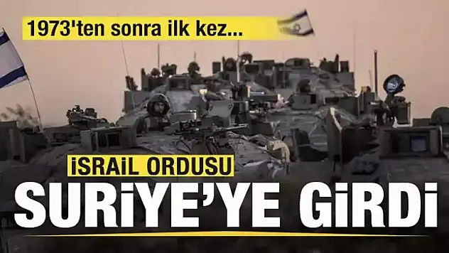 İsrail, Suriye Topraklarına Girdi