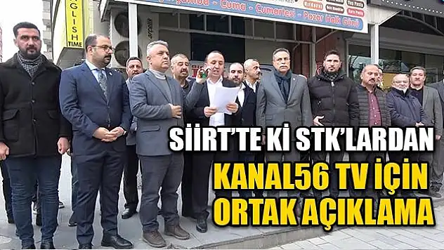 Kanal 56 TV İle İlgili STK'lardan Açıklama: 'Siirt'in Tek Kanalına Destek Veriyoruz, Televizyonumuz Kapanmasın!'