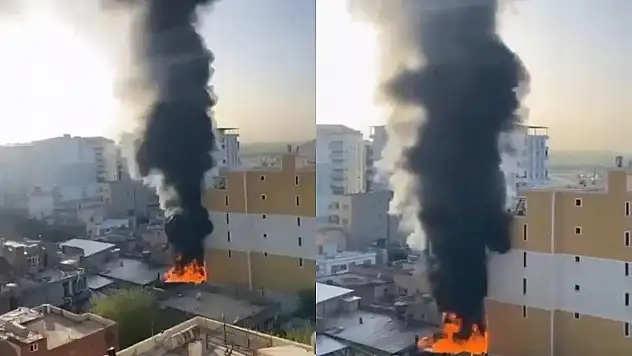 Kurtalan'da İş Yeri Yangını