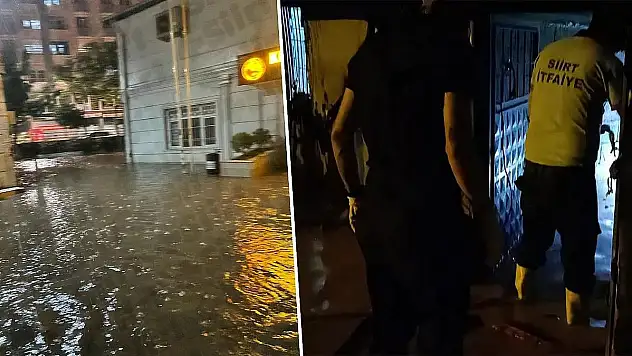 Kurtalan'da Sağanak Hayatı Felç Ederken, Belediye Yetersiz Kaldı, Yardım Siirt'ten Gitti