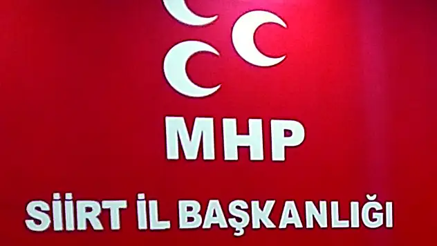 MHP Siirt İl Başkanlığı Açıklaması