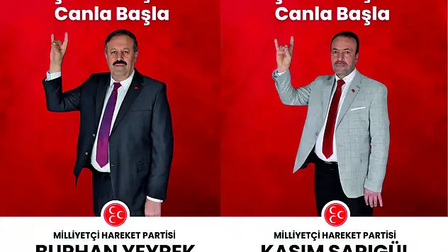 MHP'nin Şirvan İl Genel Meclis Üye Adayları Yeyrek ve Sarıgül Oldu