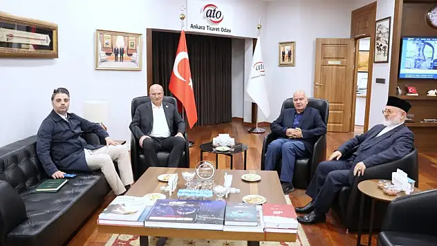 Prof.Dr.Geylani'den Ankara Ticaret Odası Başkanı Baran'a Ziyaret