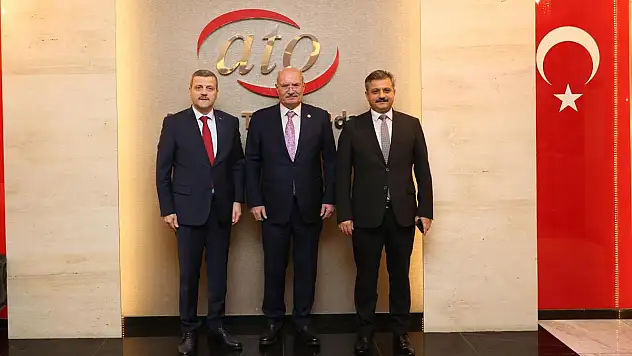 Rektör Prof.Dr.Nihat Şındak'tan ATO Başkanı Gürsel Baran'a Ziyaret