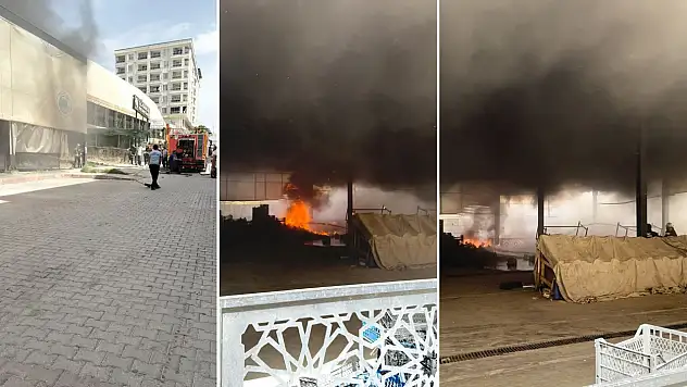 Siirt Bahçelievler Semt Pazarı'nda Yangın: Pazarcının Boş Kasaları Yandı