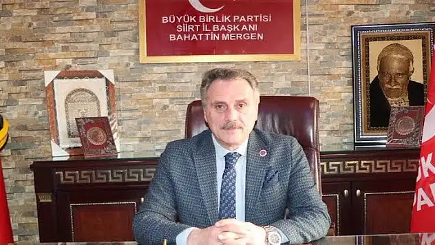 Siirt BBP İl Başkanı Mergen: 'Bağımlılıkla Mücadelede Kurtuluş Savaşı Vermeliyiz'