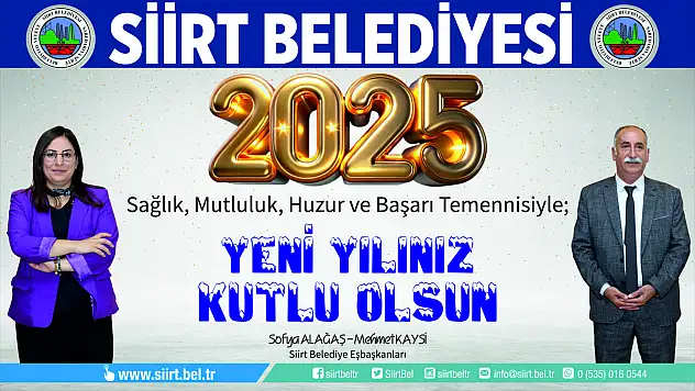Siirt Belediyesi Eş Başkanlarından Yeni Yıl Mesajı