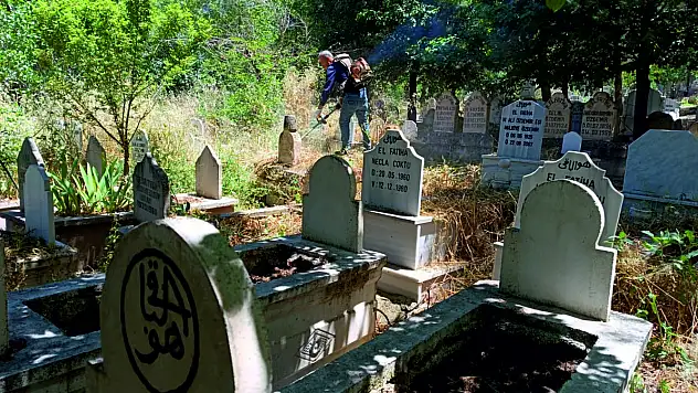 Siirt Belediyesi Kurban Bayramı Öncesi Mezarlıklarda Temizlik Çalışması Başlattı