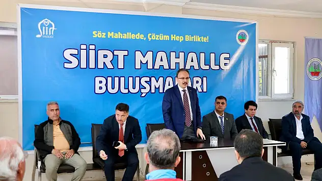 Siirt Belediyesi Mahalle Buluşmaları Başladı
