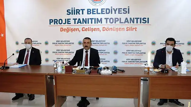 Siirt Belediyesi Proje Tanıtım Toplantısı: Vali ve Belediye Başkan Vekili Hacıbektaşoğlu Önümüzdeki 3 Yılda Yapılacak Projeleri Tanıttı! Projelerde Yer Almayan Hizmet Alanı Yok