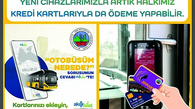 Siirt Belediyesi Toplu Taşıma Araçlarında Kredi Kartı ile Ödeme Dönemi Başladı