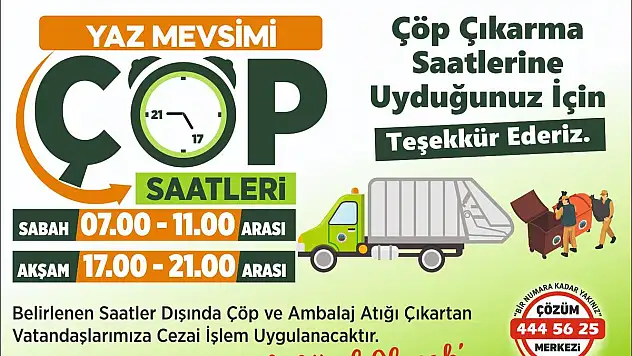 Siirt Belediyesi'nden Çöp Uyarısı