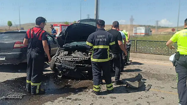 Siirt Çevre Yolunda Korkutan Kazada 1'i Ağır 4 Yaralı