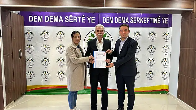 Siirt DEM Parti de Ahmet Arslan, Aday Adaylığı Müracaatında Bulundu