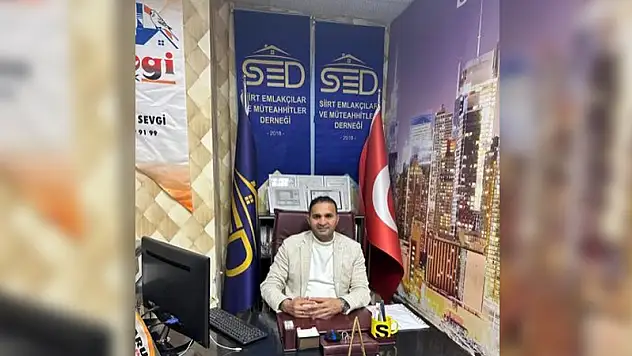 Siirt Emlakçılar ve Müteahhitler Derneği Başkanı Sevgi, 'İmar Sorunun Çözümü 18. Maddedir'