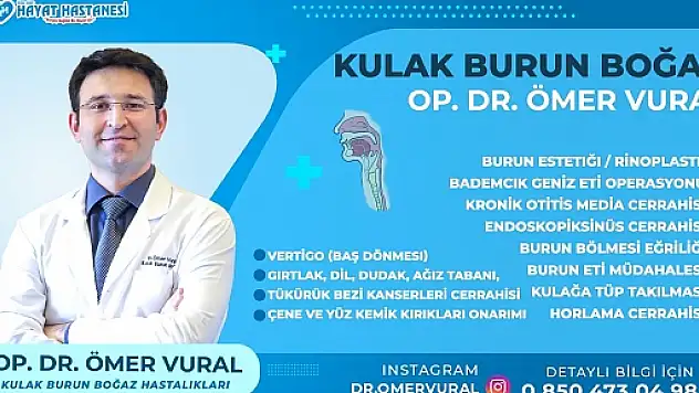 Siirt Hayat Hastanesi'nden Uyarı: Boğaz Ağrısına Dikkat!