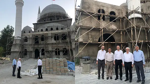 Siirt İl Müftüsü Şakir Pinal, Veysel Karani Beldesi Camii İnşaatını İnceledi