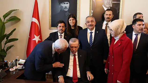Siirt Milletvekili Mervan Gül Cumhurbaşkanı Recep Tayyip Erdoğan'la bir araya geldi