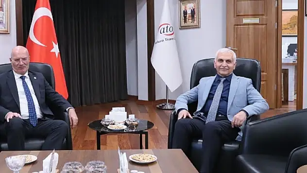 Siirt Milletvekili Mervan Gül'den ATO Başkanı Gürsel Baran'a Ziyaret