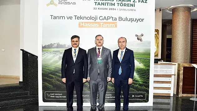 Siirt Üniversitesi Rektörü Prof. Dr. Şındak GAP Hassas Tarım 2. Faz Tanıtım Törenine Katıldı