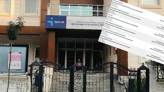 Siirt'te 14 Kişi İŞKUR Üzerinden İşe Alınacak!