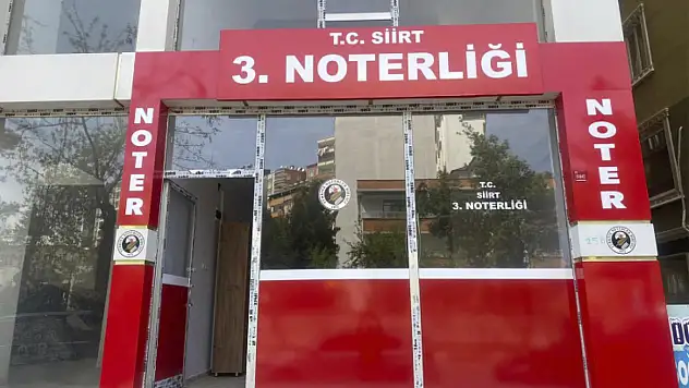 SİİRT'TE 3. NOTER ŞUBESİ HİZMETE GİRDİ