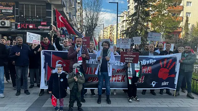 Siirt'te Gazze İçin Basın Açıklaması