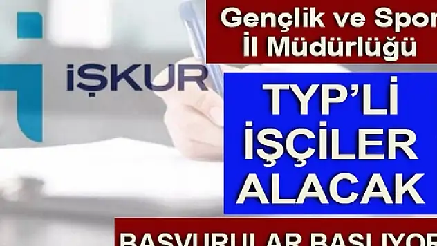 Siirt'te Gençlik ve Spor Müdürlüğüne Bağlı Hizmet Alanlarında 30 Personel Alımı Yapılacak