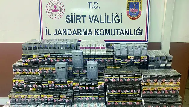 Siirt'te Kaçak Sigara Operasyonu