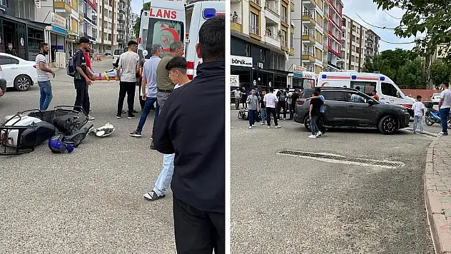 Siirt'te Motosiklet ve Otomobil Çarpıştı