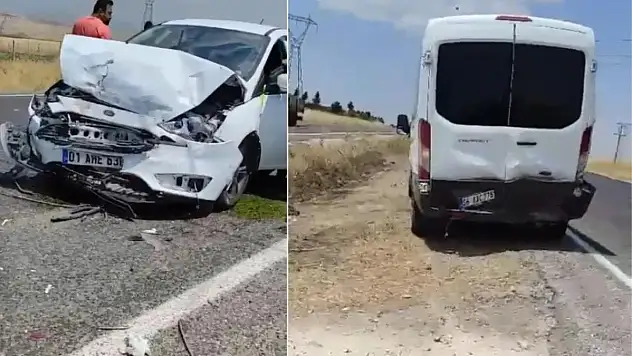 Siirt'te Otomobil ve Minibüsün Çarpışması Sonucu 6 Kişi Yaralandı