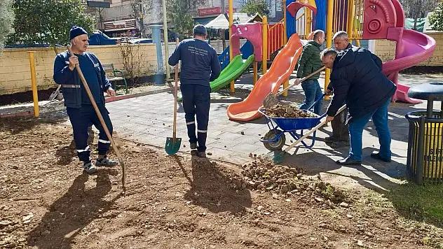 Siirt'te Park ve Yeşil Alanlar Temizleniyor