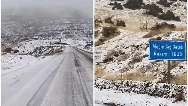 Siirt'te Yüksek Kesimlerde Kar Yağışı