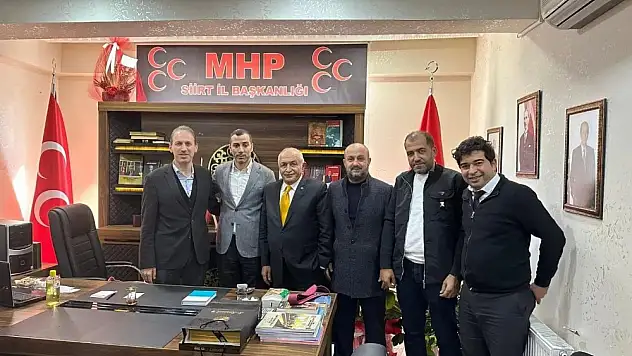 STSO HEYETİNDEN MHP İL BAŞKANI TÜKENMEZ'E HAYIRLI OLSUN ZİYARETİ