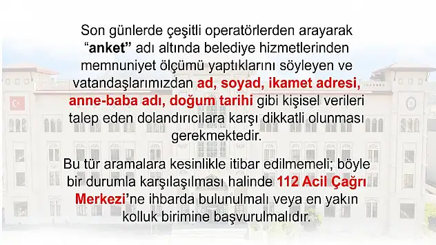Telefon Dolandırıcılarına Dikkat!