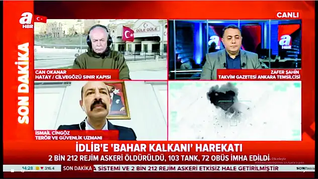 TERÖR VE GÜVENLİK UZMANI İSMAİL CİNGÖZ, İDLİB'LE İLGİLİ GELİŞMELERİ CANLI YAYINDA DEĞERLENDİRDİ