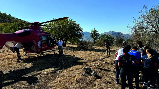 Tillo/Akyayla Köyünde Ağaçtan Düşen Vatandaş İçin Hava Ambulansı Seferber Edildi (VİDEOLU)