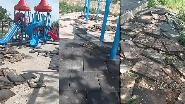 Tillo Tabiat Parkı'ndaki Oyun Alanı Bakımsızlıktan Harabeye Döndü!