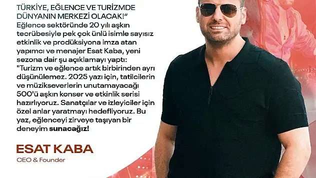 Türkiye Eğlence ve Turizmde Dünyanın Merkezi Olacak!