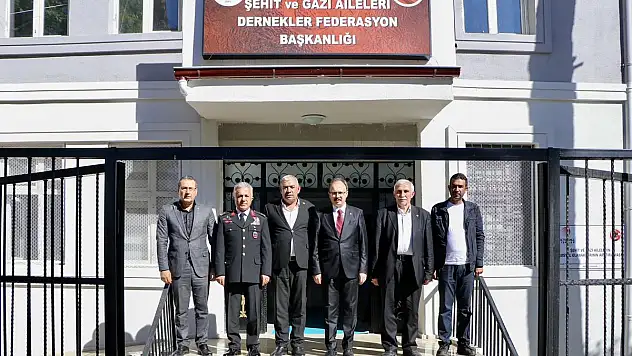 Vali Dr. Kızılkaya İle Jandarma Komutanı Tuğgeneral Özmen'den Şehit ve Gazi Kuruluşlarına Ziyaret