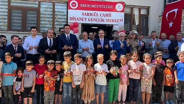 Vali Kızılkaya, Eruh Sarıgül Camii Diyanet Gençlik Merkezinin Açılışını Yaptı