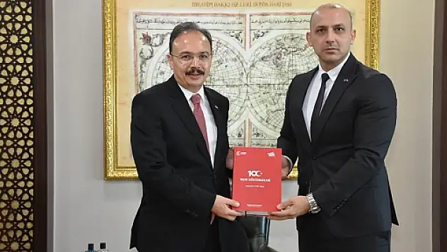 Vali Kızılkaya, TÜİK Siirt Bölge Müdürü Musa Can Çil'i Kabul Etti