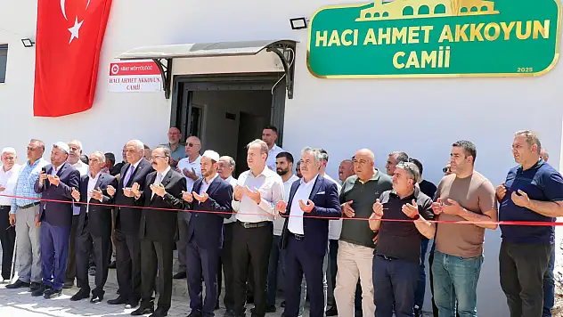Veysel Karani Mahallesi'nde Hacı Ahmet Akkoyun Camii Açıldı