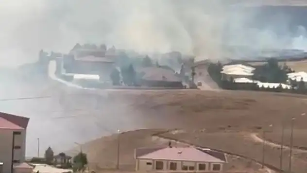 Yağmurtepe Köyünde Anız Yangını