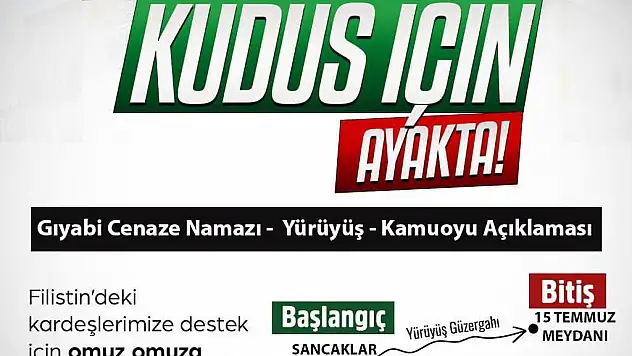 Yarın Cuma Namazının Ardından Gıyabi Cenaze Namazı Kılınacak